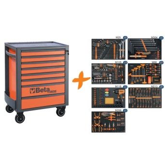 BETA 24004007 2400 RSC24A/8-VIL - Carro C/8 Gavetas C/ 445 Ferramentas