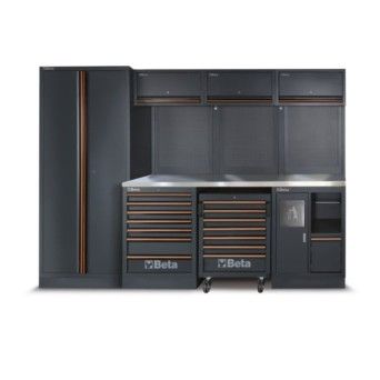 BETA 45009158 C45PRO 2.0 X - Mobili�rio P/ Oficina C45Pro c/ sortido 268 ferramentas
