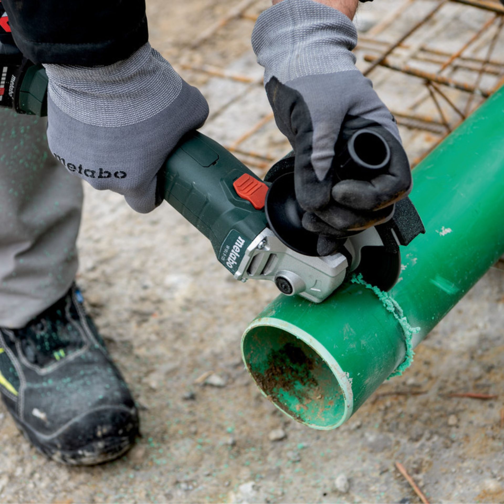 METABO W 18 L 9-125 Quick Set Rebarbadora angular sem fio METABO W 18 L 9-125 Quick Set Rebarbadora angular sem fio