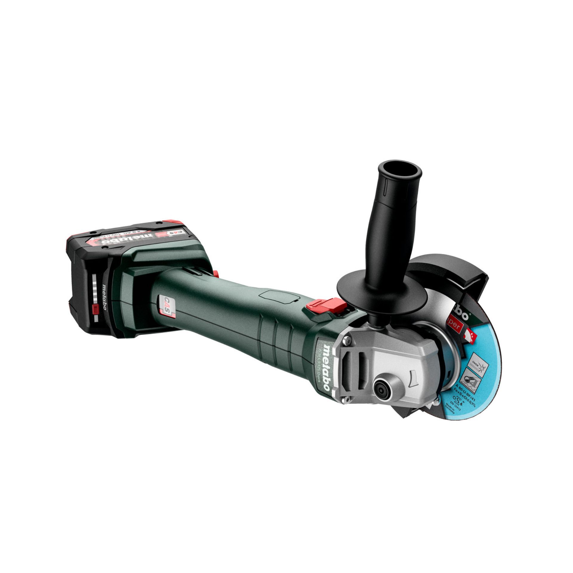 METABO W 18 L 9-125 Quick Rebarbadora angular sem fio METABO W 18 L 9-125 Quick Rebarbadora angular sem fio