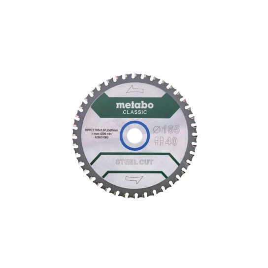 METABO 28651 - SERRA CIRCULAR 165X20 Z40 FZ/FA