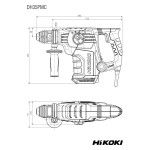 HIKOKI Martelo Rotativo SDS-Plus DH35PMCWSZ HIKOKI Martelo Rotativo SDS-Plus DH35PMCWSZ
