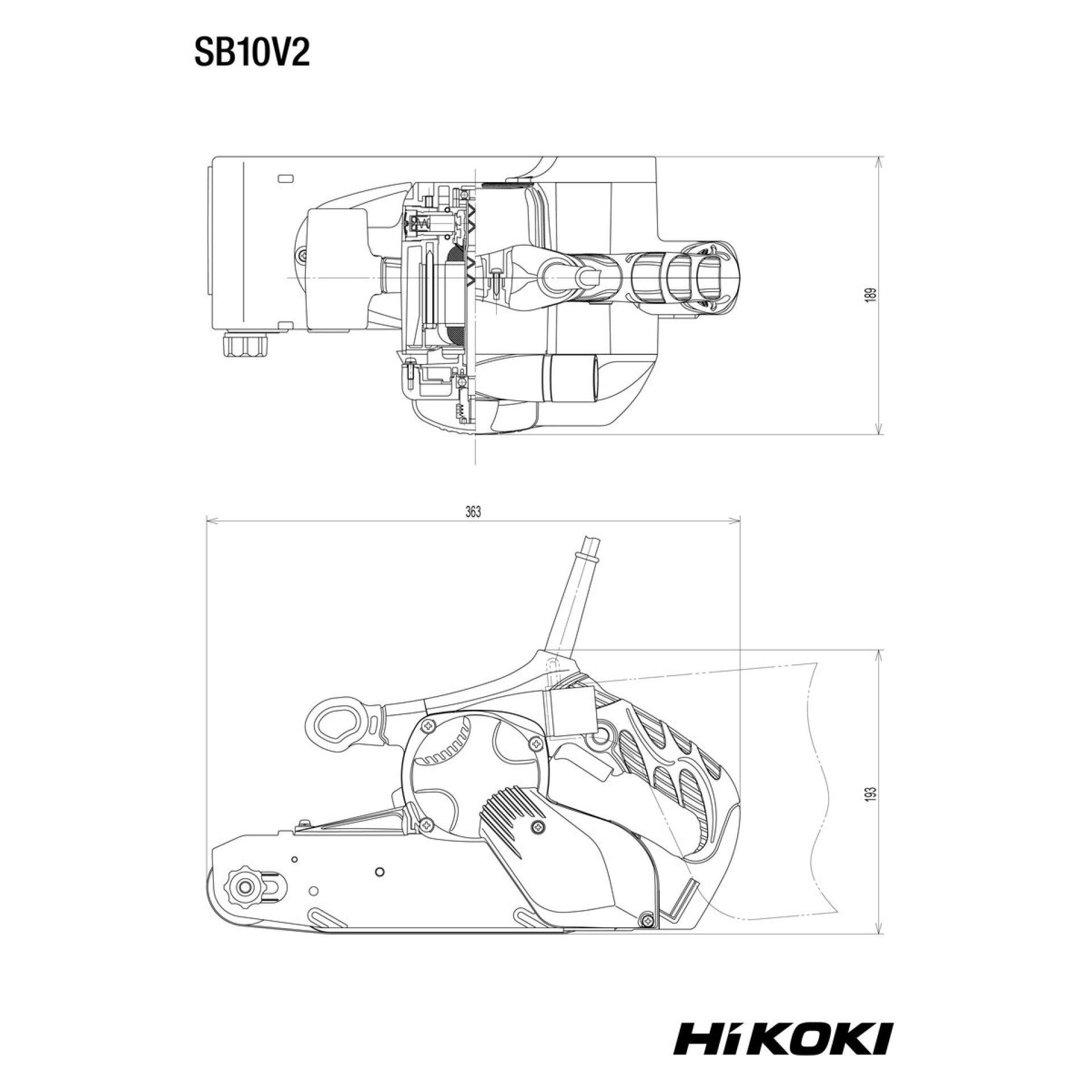 HIKOKI Lixadora de cinta SB10V2WAZ