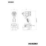 HIKOKI Aparafusadora de percuss�o sem fio WH36DCW2Z