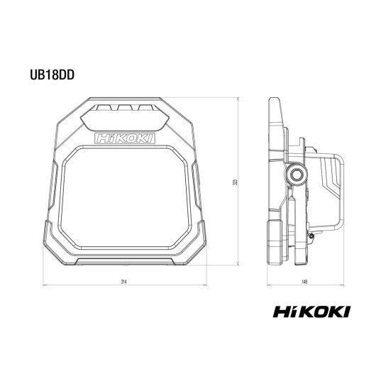 HIKOKI Lanterna sem fio UB18DDW4Z