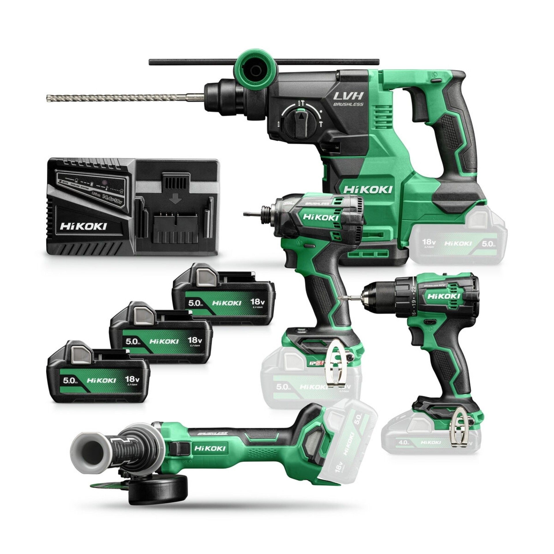 HIKOKI Kit combinado sem fio KC18DEWHZ