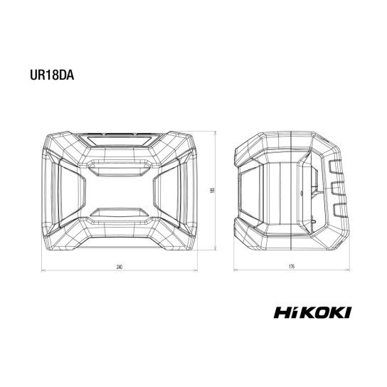 HIKOKI R�dio sem fio UR18DAW4Z