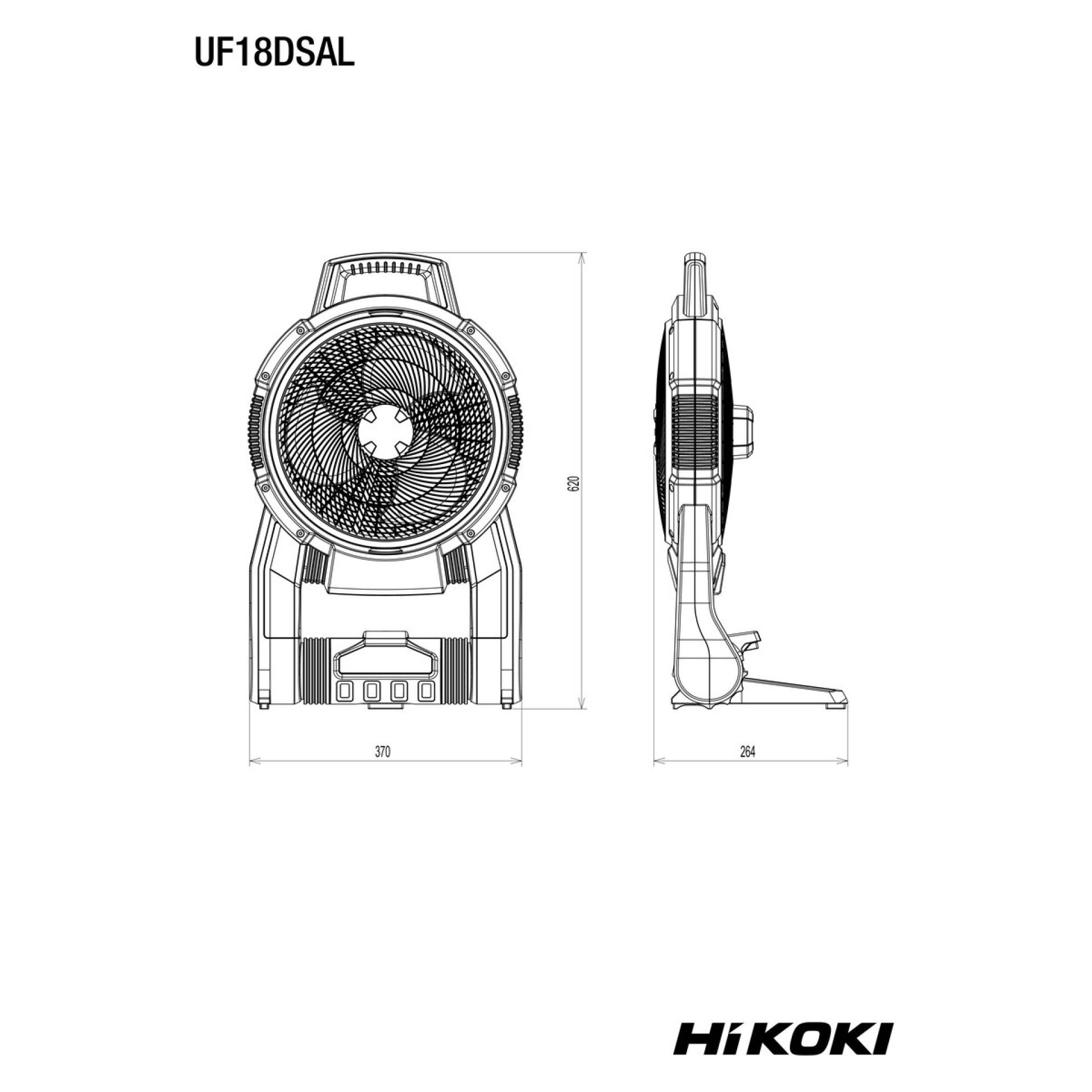 HIKOKI Ventoinha sem fio UF18DSALL0Z HIKOKI Ventoinha sem fio UF18DSALL0Z