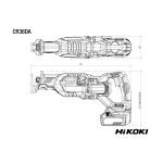 HIKOKI Serra reciprocante sem fio CR36DAW4Z HIKOKI Serra reciprocante sem fio CR36DAW4Z