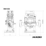 HIKOKI Tupia sem fio M3612DAW2Z