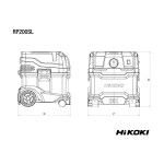 HIKOKI Extrator de poeiras RP200SLWAZ HIKOKI Extrator de poeiras RP200SLWAZ