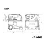 HIKOKI Extrator de poeiras RP200YLWAZ HIKOKI Extrator de poeiras RP200YLWAZ