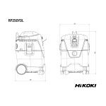 HIKOKI Extrator de poeiras RP250YDLWAZ