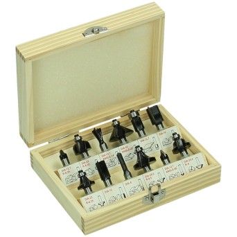 HIKOKI Conjunto de fresas 8 mm 12 pe�as