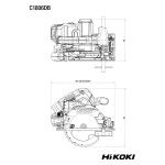 HIKOKI Serra circular manual sem fio C1806DBW2Z HIKOKI Serra circular manual sem fio C1806DBW2Z
