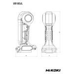HIKOKI Lanterna sem fio UB18DJLL0Z