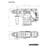 HIKOKI Martelo Rotativo SDS-Plus DH3635DCW2Z