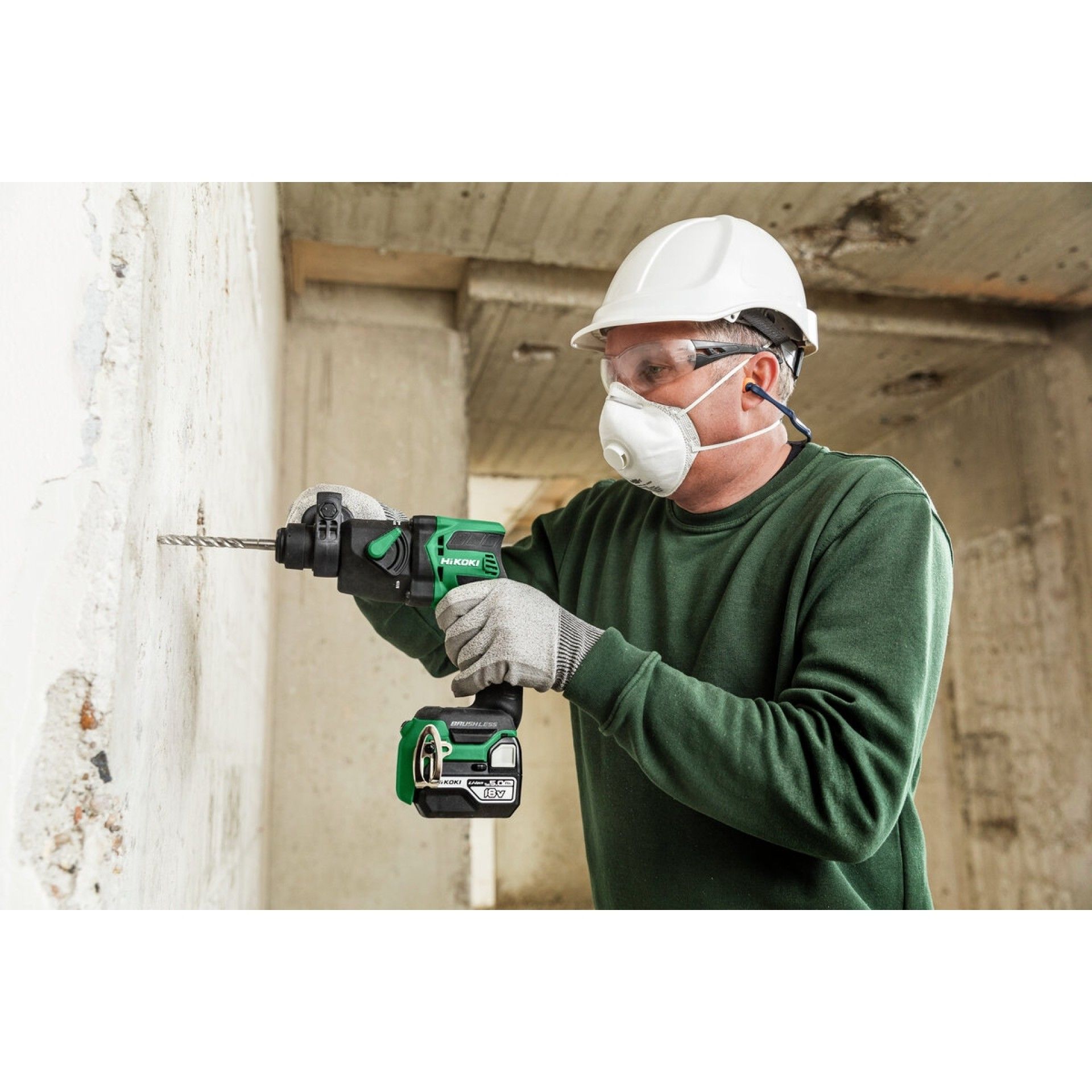 HIKOKI Martelo rotativo sem fio SDS-Plus DH18DPBW2Z