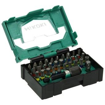 HIKOKI Caixa de pontas 1/4'', 32-pe�as, 25 mm, incl. porta-pontas magn�tico, tamanho I