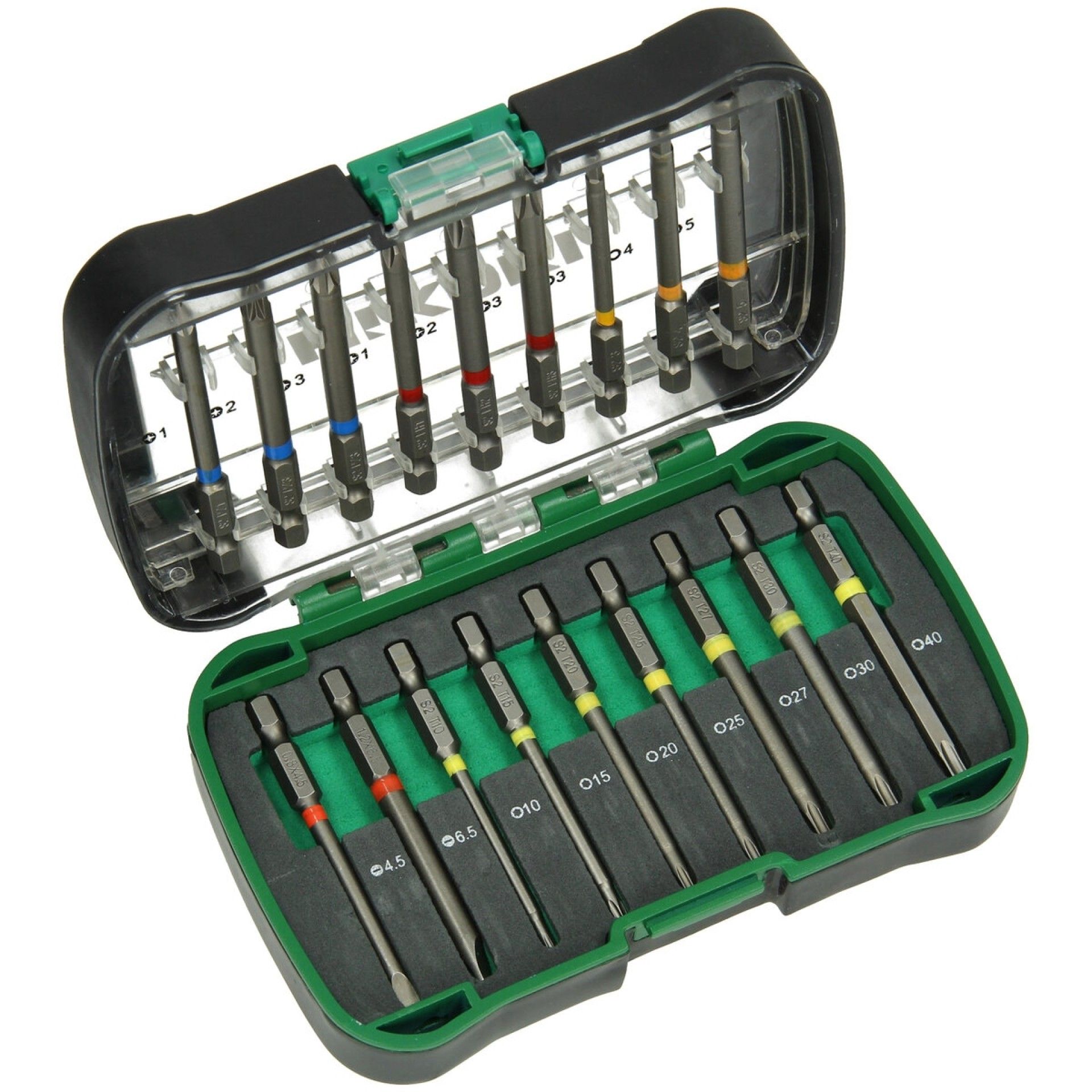 HIKOKI Caixa de pontas 1/4'', 18-pe�as, 75mm,