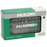 HIKOKI Caixa de pontas 1/4'', 32-peças, 25 mm, HIKOKI Caixa de pontas 1/4'', 32-peças, 25 mm,