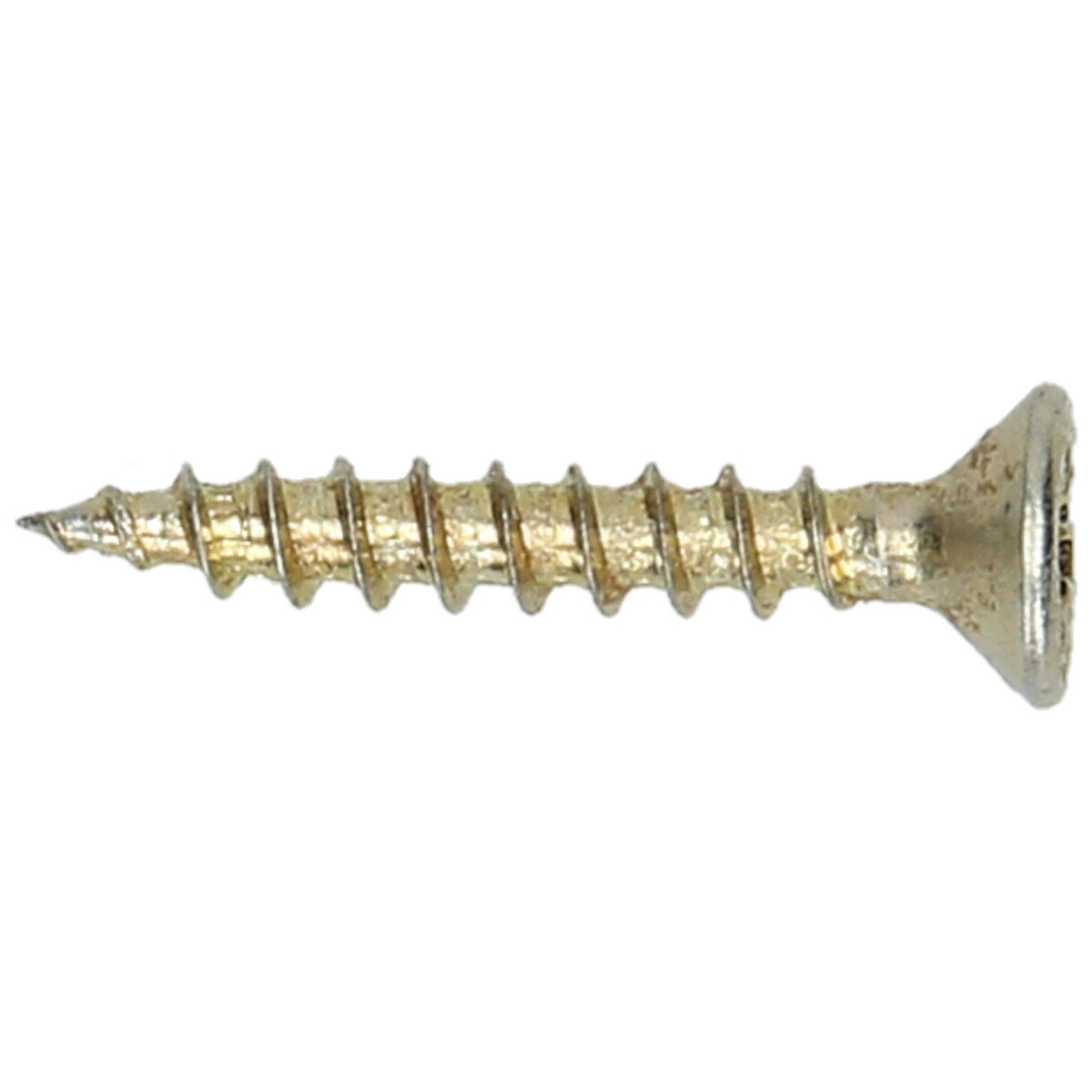 HIKOKI 1000 UN Parafusos para aglomerado PH2 4,0 x 25 mm, zincado amarelo